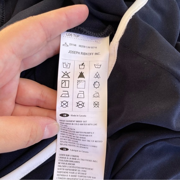 Joseph Ribkoff Trim Detail Flowy Sleeve Top Size 22 (NWT) - Picture 9 of 9